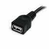 StarTech.com USBEXTAA6BK USB kabelis 1,83 m USB A Juoda