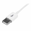 USB kabelis StarTech USB-A - USB-A 1 m Baltas (USBEXTPAA1MW)