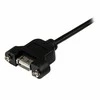 StarTech.com USBPNLAFAM1 USB kabelis 0,3 m 2,0 USB A lydmetalis