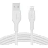 Belkin CAA008bt2MWH Boost Charge USB-A - žaibo silikonas 2,0 m balta