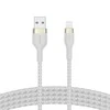Belkin CAA010bt1MWH BOOST CHARGE™ USB-A LTG silikonui 1m balta