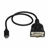 USB kabelis StarTech USB-C - DB-9 0, 4 m juodasis (ICUSB232C)