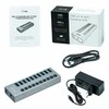 I-TEC USB 3.0 įkrovimo HUB 10 prievadų prievadas su išoriniu maitinimo adapteriu 48 W 10x USB įkrovimo prievadas, skirtas planšetiniams kompiuteriams Nešiojamiesiems kompiuteriams Ultrabooks kompiuteriams