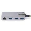 HUB USB StarTech 5G3AGBB 1x RJ- 45 + 3x USB- A 3.2 Gen1 (5G3AGB- USB- C- HUB)