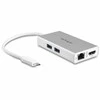 StarTech DKT30CHPDW USB-C kelių prievadų adapteris USB3.0 C -> 1x HDMI, 1x RJ45, 2x USB3.0, sidabrinė / balta