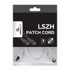 GEMBIRD PP6A-LSZHCU-W-0,5M patchcord RJ45 cat.6A SFTP LSZH 0,5m baltas