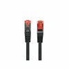 LANBERG Patchcord cat.6 FTP LSZH CU 10m juodas Fluke passed