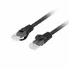 LANBERG Patchcord kat.6 UTP LSZH CU 2m juodas Fluke praėjo