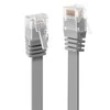 Tinklo Kabelis - LINDY Cat.6 U/UTP Plokščias Tinklo Kabelis, RJ45, M/M, 250MHz, 32AWG, 1 m, Pilkas