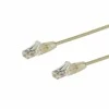 StarTech STARTECH.COM 3m Cat6-Kabelis - Schlankes Cat6-Patchkabel - GraU - Snagless- RJ45 - Steckverbing - LSZH - 28 AWG Kupferdraht