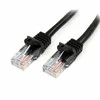 StarTech.com 45PAT2MBK tinklo kabelis 2 m Cat5e U/UTP (UTP) Juoda