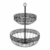 5five Simply Smart Fruit Plate FRISE Metal 2 Levels Juodas