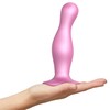 Rožinė Strap-On-Me - Dildo Plug Curvy Metallic Sugar Rožinė S
