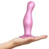 Rožinė Strap-On-Me - Dildo Plug Curvy Metallic Sugar Rožinė S