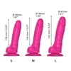 Strap-On-Me – slenkanti oda tikroviška dildo Fuchsia M