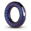 Easytoys Hueman Saturn Vibrating Silicone Ring Intimate System - Rechargeable, Juodas