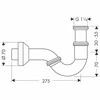 Hansgrohe bidē sifons, 1¼ x 32 mm, hromēts misiņš