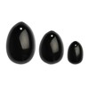 La Gemmes - Yoni Egg Set Juodas Obsidian (L-M-S)