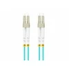 LANBERG šviesolaidinis laidas MM LC/UPC-LC/UPC dvipusis 5m LSZH om3 50/125 3.0mm aqua