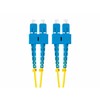 LANBERG šviesolaidinis laidas SM SC/UPC-SC/UPC dvipusis 2m LSZH g657a1 3.0mm geltonas