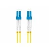 LANBERG šviesolaidinis patchcord SM LC/UPC-LC/UPC dvipusis 2m LSZH g657a1 3.0mm geltonas