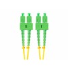 LANBERG šviesolaidinis patchcord SM SC/APC-SC/APC dvipusis 2m LSZH g657a1 3.0mm geltonas