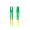 LANBERG šviesolaidinis laidas SM LC/APC-LC/APC dvipusis 3m LSZH g657a1 3.0mm geltonas