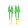 LANBERG šviesolaidinis laidas SM SC/APC-SC/APC dvipusis 1m LSZH g657a1 3.0mm geltonas