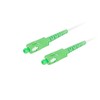 LANBERG šviesolaidinis patchcord SM SC/APC-SC/APC simplex 2.5m LSZH g657b3 3.0mm baltas