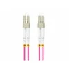LANBERG šviesolaidinis laidas MM LC/UPC-LC/UPC dvipusis 5m LSZH om4 50/125 3.0mm violetinis