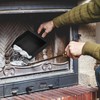 Kodustaar Juodas siauras pelenų kibiras su samteliu