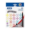 *Flomasteriai 24sp BRUSH 612624 MILAN/6/48