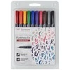 Tombow Fudenosuke flomasteriai kaligrafijai, mix 10 vnt.