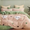 Patalynės komplektas Deluxe medvilnės patalynės komplekta MEILĖS MIESTAS, 3 dalių, 200x220 cm