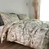 Saules Patalyne PREMIUM mako satino patalynė RUSVIEJI ŽIEDAI, 3 dalių, 200x220 cm