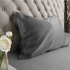 Patalynės komplektas Šilkinis pagalvės užvalkalas MULBERRY DARK Pilkas, 22 momas (M/M), 50x70 cm