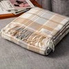 PREMIUM medvilnės pledas BROWN AKSU, 180x220 cm