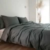 Saules Patalyne Juostuoto satino patalynės komplektas ŽALIOJI CHAKI, 3 dalių, 200x220cm
