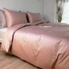 Saules Patalyne PREMIUM satino patalynės komplektas DUSTY Rožinis, 2 dalių, 140x200 cm