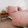 Saules Patalyne PREMIUM satino patalynės komplektas "Dusty Rožinė Royal", 200x220 cm