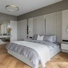 Saules Patalyne PREMIUM satino patalynės komplektas Sidabrinis ROYAL, 3 dalių, 200x220 cm