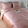 Saules Patalyne PREMIUM satino patalynės komplektas DUSTY Rožinis, 2 dalių, 140x200 cm