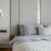 Saules Patalyne PREMIUM satino patalynės komplektas Sidabrinis ROYAL, 3 dalių, 200x220 cm