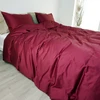 Saules Patalyne Satino patalynės komplektas BURGUNDY, 2 dalių, 140x200 cm