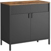 Braskehome Sandėliavimo spinta vintage ruda-juoda