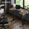 Biurovizija Shopme Ergonominis reguliuojamo aukščio stovimas rašomasis stalas "Vintage" 120x60