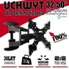4WORLD 10094 4World sieninis laikiklis, skirtas LCD 32-50 VESA 400 pakreipimo / pasukimo apkrova 50 kg BLK