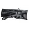 Kalviatūros ir pelės komplektas A4Tech KM-720+OP-620D, juodas
