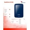 Išorinis kietasis diskas Adata HV300 1TB, 2.5", USB 3.1, Mėlynas AHV300-1TU31-CBL