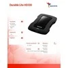 Kietasis diskas išorinis HDD ADATA Tvirtas litas HD330 5TB 2.5 "USB3.1 Juodas